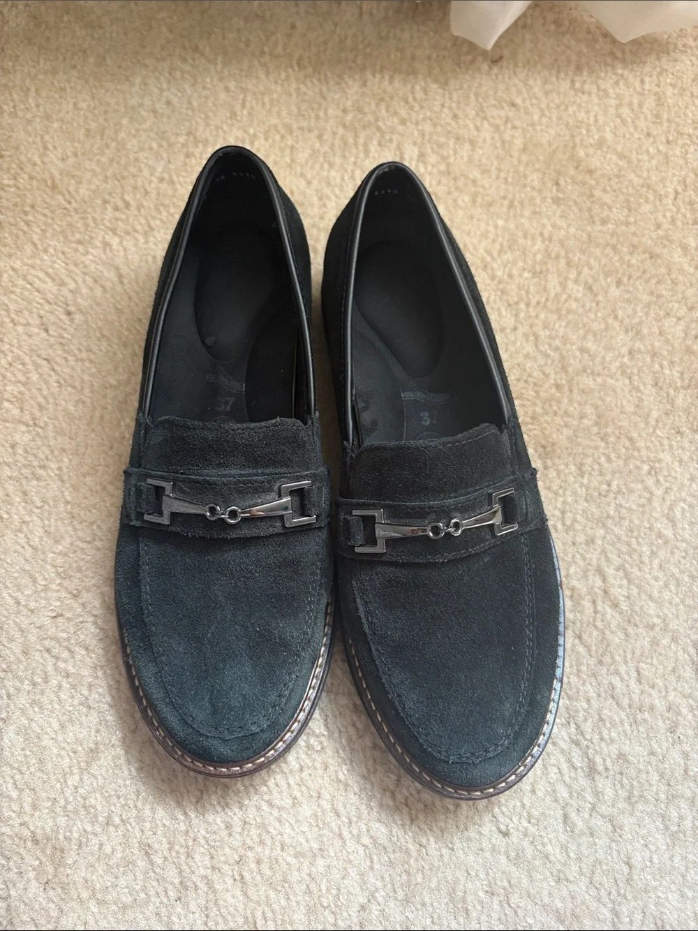 Women’s Black Suede Loafers